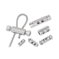 Vente directe usine – Kit de suspension bidirectionnel avec connecteurs de serrage pour câble métallique réglables et pinces de suspension pour câble bidirectionnel
