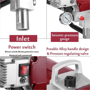 Máquina <span class=keywords><strong>de</strong></span> Pintura Eléctrica <span class=keywords><strong>de</strong></span> Alta Presión <span class=keywords><strong>de</strong></span> 60KW, Pistola <span class=keywords><strong>de</strong></span> Pulverización sin Aire, Modelo 405, Acero, 220V/110V - Product Image 3