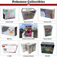 Étui de présentation moderne en acrylique PTCG écologique et résistant aux UV avec couvercle magnétique pour boosters Pokémon ETB et UPC