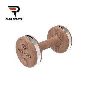 Cao cấp sang trọng thép không gỉ quả tạ miễn phí trọng lượng trong Walnut Cherry sồi và tro gỗ cho sang trọng và quyền lực Đào Tạo - Product Image 4