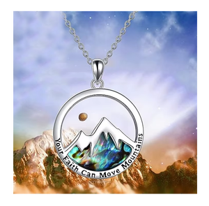 Collar Fe que Tierra Vencerá |   Colgante de Semilla de Mostaza Inspirador de Acero Inoxidable, Joyería Motivacional, Regalo para Hombre y Mujer - Product Image 6