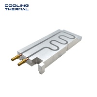 Plaque froide tubulaire personnalisée avec tubes en cuivre intégrés et base en aluminium pour module de refroidissement liquide CPU GPU serveur OEM