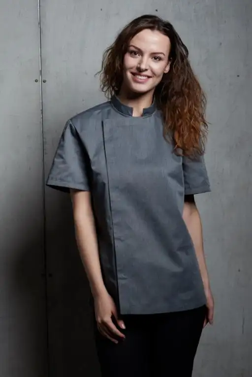 CHECKEDOUT best catering uniform fashion chef uniforms summer chef jackets for hotel and restaurants staffs chef coat