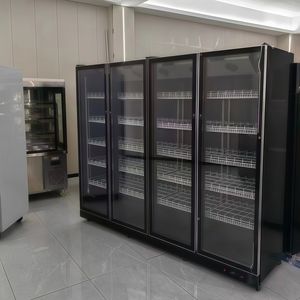 Enfriador de Cerveza Vertical Comercial Elegante con Ruedas Giratorias con Frenos, Refrigerador Exhibidor de Cerveza para Gasolinera - Product Image 4