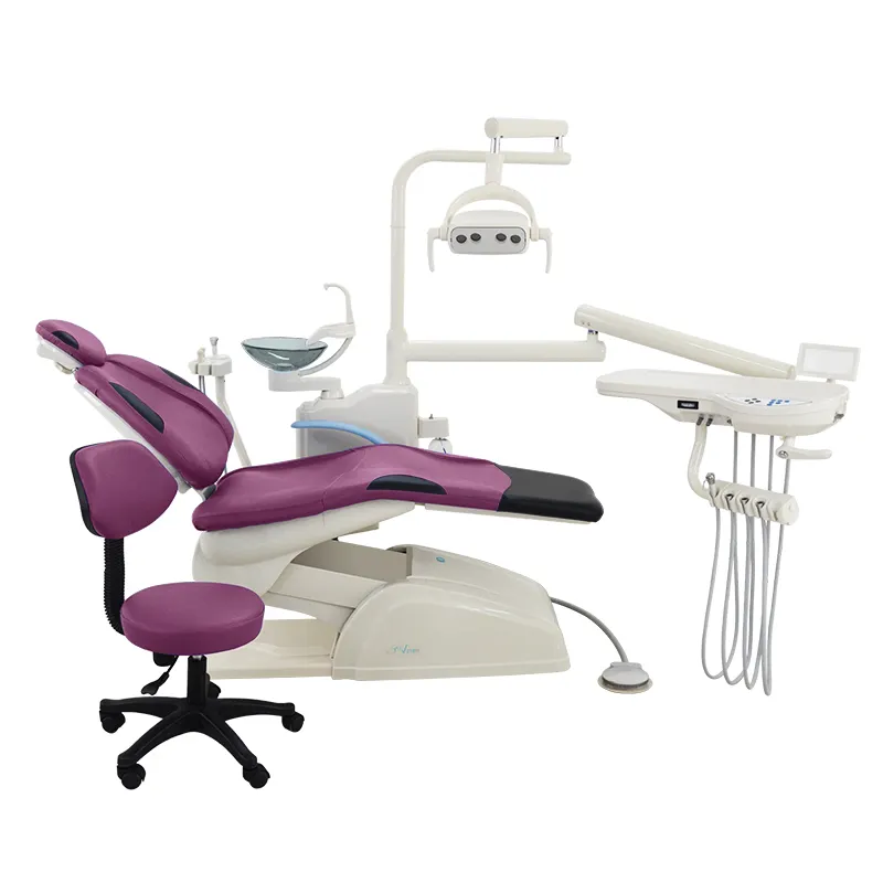 Luxe Hoogwaardige Metalen Full Set Tandheelkundige Stoel Onderdelen Led Lamp Prijs Tandartsstoel