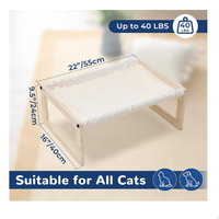 Fournisseur chinois de hamacs pour chats en bois écologiques, modernes et confortables, de forme rectangulaire