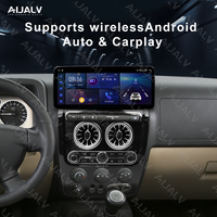 Cadre d'autoradio 12,3 pouces pour tableau de bord HUMMER H3 2005-2010, compatible Android Auto et Carplay, noir UV, directement de l'usine