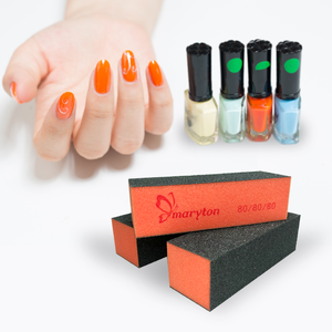 จัดส่งรวดเร็ว 500 ชิ้น/กล่อง บล็อกขัดเล็บแบบใช้แล้วทิ้ง EVA 3 ด้าน - Product Image 1