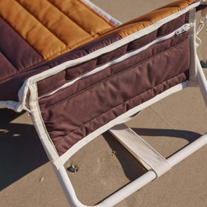 Tumbona de Playa Reclinable 2026, 100% Lona de Algodón Acolchada, Silla Plegable Antiarena con Respaldo y Correa <span class=keywords><strong>para</strong></span> <span class=keywords><strong>el</strong></span> Hombro <span class=keywords><strong>para</strong></span> Picnic - Product Image 3