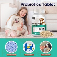 Tabletas Probióticas Digestivas para Perros y Gatos, Mejora la Inmunidad Intestinal, Absorción de Nutrientes, Personalización OEM, Regula el Equilibrio de la Flora