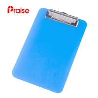 Appunti in plastica acrilica formato A4 di qualità con logo personalizzato con clip piatta da 100 mm