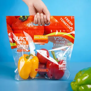 New OEM/ODM Plastic Transparent Refrigerator Storage Bag ECO Fruits And Vegetables Bag With Small Hole