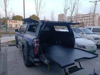 Plateau coulissant sur mesure en acier au carbone pour benne de camionnette, capacité de charge 300 kg, pour rangement et protection de la cargaison, installation facile