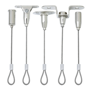 Système de <span class=keywords><strong>suspension</strong></span> en acier inoxydable, pince à câble réglable, crochet de fixation pour câble métallique, câble de <span class=keywords><strong>suspension</strong></span> avec crochet - Product Image 1