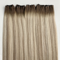 Extensions de cheveux invisibles, cheveux vierges russes, micro-fines, sans démangeaisons