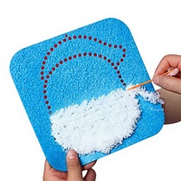 Kit d'Artisanat DIY en Feutre pour Enfants Noël, Ensemble de Broderie au Poinçon Père Noël, Renne et Sapin de Noël