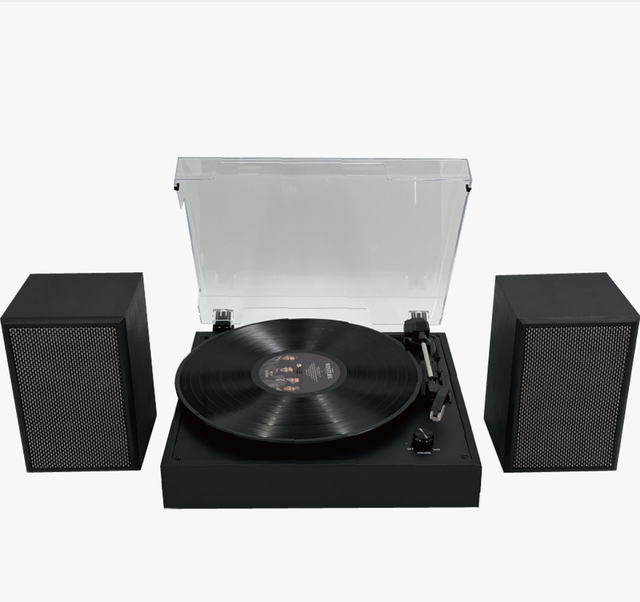 Modern Turntable with BT, Aux In, and External Speakers High Quality Vinyl Player