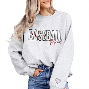Sudadera Oversize Ecológica y Transpirable para Mujer, Estilo Hip Hop, con Forro, Outer Banks, con Estampado de Letras, Manga Regular, de Algodón - Product Image 1