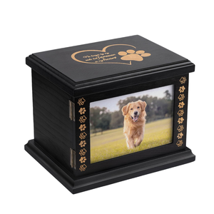 Vendita calda di grandi dimensioni in legno Pet Memorial urne funebri cremazione ceneri ricordo con cornice per cane e gatto ceneri - Product Image 1