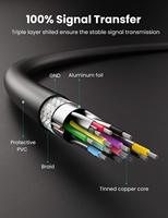 Cable Adaptador USB 2.0 Chapado en Oro, Transferencia Rápida de Datos, Cable USB 3.0 Macho a Macho, Cable de Extensión USB, Carga Rápida 3A, PVC CN;GUA