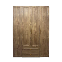 Armoire de chambre à coucher de style minimaliste personnalisable, dressing et armoire de rangement adaptée aux villas et aux appartements