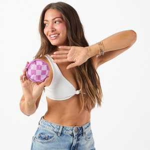 Custom rotondo impermeabile Tyvek piccolo portachiavi con cerniera Mini portafoglio con chiusura a Clip portachiavi Tyvek portamonete - Product Image 3