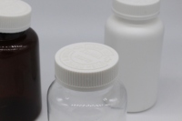 Flacon à pilules en plastique personnalisé, flacon rond pour capsules, emballage, 3 couleurs, flacon à médicaments avec bouchon de sécurité pour enfants