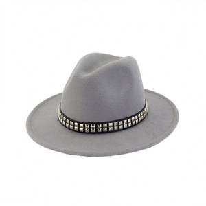 Sombreros Fedora de Fieltro de Lana Unisex X3079 con Cinta y Accesorios de Cuerda - Sombrero Casual para las Cuatro Estaciones - Product Image 4