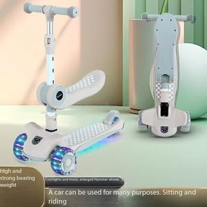 Trottinette Enfant <span class=keywords><strong>3</strong></span>-en-1 Pliable (<span class=keywords><strong>3</strong></span>-12 Ans) – Tricycle Bébé Assis-Porté – Stock UK – Vente en Gros - Product Image 6