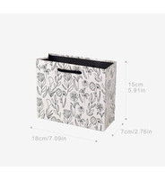 Vente en gros de sacs-cadeaux en papier couché pour montres, verres, fêtes d'anniversaire de fin d'année pour demoiselles d'honneur de mariage-décorations d'emballage en papier