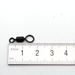 <span class=keywords><strong>Big</strong></span> Eye Swivels UK Größe 8 Blei Herstellung Heli-Chod Swivels Matt Schwarz Anti Glare Rolling Swivels Karpfen Angel gerät <span class=keywords><strong>Rigs</strong></span> - Product Image 3