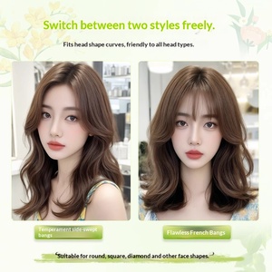 Perruque bouclée légère sans filet à <span class=keywords><strong>cheveux</strong></span>, effet volume, pour couvrir les <span class=keywords><strong>cheveux</strong></span> gris, perruque complète pour femmes - Product Image 4