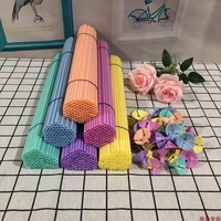 Ensemble de supports pour ballons en plastique couleur macaron 40 cm pour ballons en latex et ballons en feuille d'aluminium