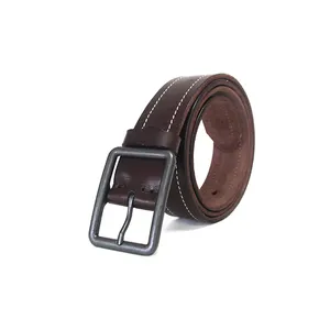 2024 Hot selling Luxury Classic men's casual single-layer cowhide men's wide belt custom size and buckle