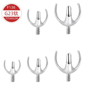 Titanio F136 con engaste de tres garras M0.9 M1.0 M1.2 para accesorios de joyería DIY y suministros de abalorios - Product Image 5