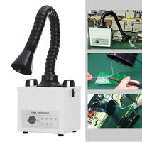 Extracteur de fumée portable en acier inoxydable pour soudage laser et brasage de clous avec bras d'aspiration flexible, absorbeur de fumée industriel