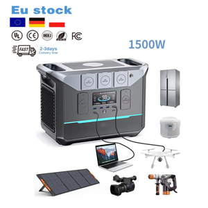 สถานีพลังงานสำรองพลังงานแสงอาทิตย์แบบพกพา EU Stock ขนาด 1500W และ 2000W พร้อมระบบชาร์จไร้สายสำหรับการตั้งแคมป์ - Product Image 1