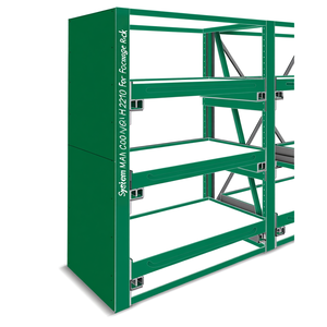 Fami System Ar Side Wall D900 H2210 Green Ral6011 For Storage Rack - Product Image 3