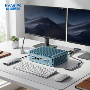 Nuevo Mini PC Industrial de Doble LAN DDR3 de Bajo Consumo con Procesador <span class=keywords><strong>I3</strong></span> de Cuatro Núcleos, 64 GB SSD+HDD, 256 MB de Gráficos Integrados, Linux HVAEIPC - Product Image 1