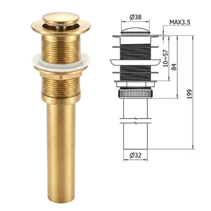 Desagüe de Lavabo Moderno G de 1-1/4 Pulgadas, de Acero Inoxidable Cromado, Anticorrosión, Ecológico, para <span class=keywords><strong>Bañera</strong></span>, Baño, Exterior, Hotel - Product Image 5