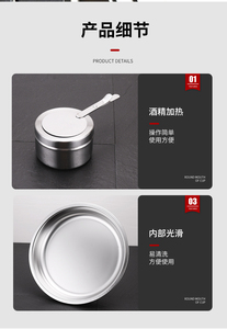 Set Buffet Riscaldato a Gas Guangsheng in Acciaio Inox Nero Oro 6L con Coperchio Trasparente, Forniture di Lusso per <span class=keywords><strong>Hotel</strong></span> e Ristoranti - Product Image 6