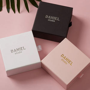 Custom Logo High Quality Beige Cardboard Jewelry Drawer <b>Boxes</b> for Necklaces and <b>Earrings</b> Premium Packaging Solution - Product Image 6