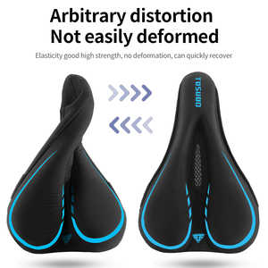 Housse de <span class=keywords><strong>selle</strong></span> en cuir pour siège avant avec ventilation, durable et sécurisée pour <span class=keywords><strong>VTT</strong></span> et vélo de route - Coussin de <span class=keywords><strong>selle</strong></span> de vélo toutes saisons - Product Image 3