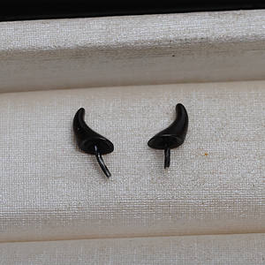 Accesorio de Bricolaje de Cuerno de Diablo Grande Hecho a Mano, Plata 925, Estilo Barroco, con Perla, Soporte Vacío, 1 Pieza, 4146, Fornituras de Joyería - Product Image 4