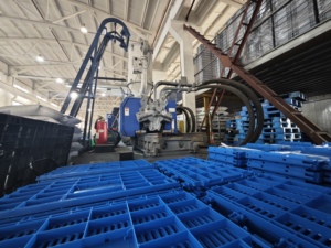Nexara Magazijn Opslag Hdpe 1210 1200*1000*150Mm Grid Field Euro Kunststof Pallet Trays Voor Heftruck - Product Image 5