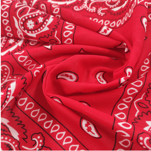 ผ้าพันคอลาย Paisley ผ้าฝ้าย100% สำหรับผู้ชายผู้หญิง22*22ลายพิมพ์ได้ตามต้องการจากโรงงาน - Product Image 4