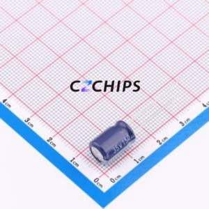 Condensador Electrolítico de Aluminio de Montaje Pasante ERS1VM151F12OT, Componente de Montaje Pasante (THT), D8xL12mm 150uF 20% 35V 3.5mm - Product Image 1