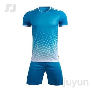 Desain pakaian sepak bola kustom Jersey tim klub nama sepak bola kaus seragam sepak bola sejuk Set sepak bola poliester tersublimasi Jersey sepak bola - Product Image 1