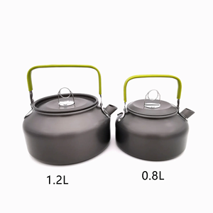 High Quality Portable <strong>Aluminum</strong> Water <strong>Kettle</strong> 0.8L 1.2L Hard-Anodized Teapot for <strong>Camping</strong>