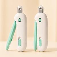 Coupe-ongles et tondeuse manuels ABS pour animaux de compagnie avec taille réglable, design ergonomique, LED pour chiens et chats, sûrs - Best-seller